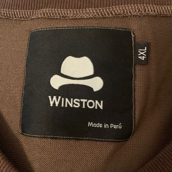 Brown mens 4x Winston Box sweater - Picture 4 of 6